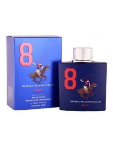 Perfume Beverly Hills Polo Club 8 Blue Masculino 100ml EDT 