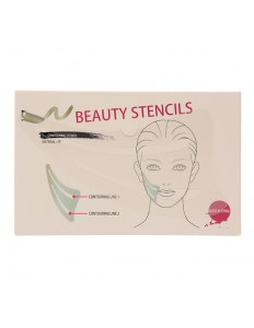 Modelador de Contorno Facial Icandy Beauty Stencils 2x1