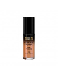 Base Corretivo Milani CONCEAL + PERFECT 12 Spiced Almond