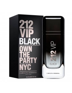 Perfume Carolina Herrera 212 VIP Black Own the Party NYC EDP Masculino 100ml