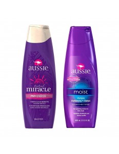 Kit Aussie Shampoo Moist 400ml + Condicionador Total Miracle 7n1 360ml