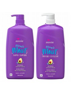 Kit Aussie Miracle Moist Shampoo + Condicionador 778ml