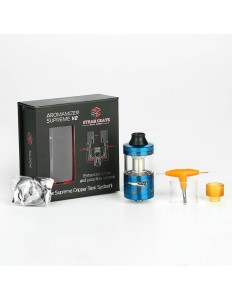 Atomizador Steam Crave Supreme V2 RTDA Gunmetal + Kit de Extensão de 8ml