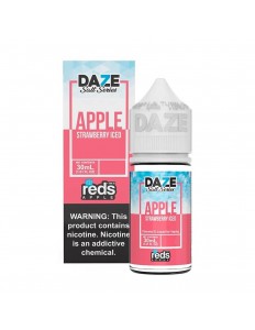 Essência Seven Daze Salt Series Reds Apple Strawberry Iced 50mg 30ml