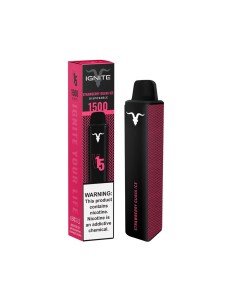 Dispositivo Descartável IGNITE V15 1500 Puffs Strawberry Guava Ice 50mg