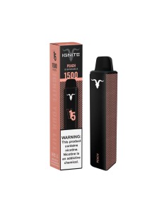 Dispositivo Descartável IGNITE V15 Peach 1500 Puffs 50mg