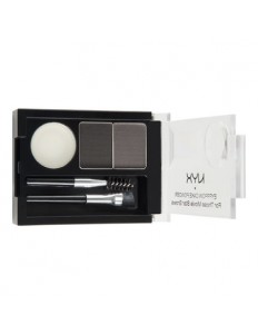Kit de Maquiagem Nyx Eyebrow Cake Powder ECP01 Black/Grey 