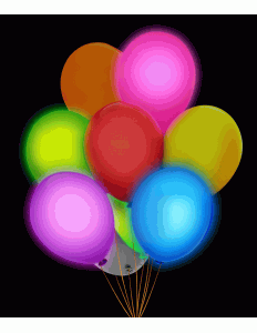 Balões Led para Festa Colorido 5x1