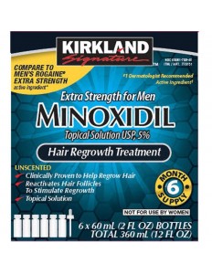 Tratamento Capilar Minoxidil Extra Strength For Men 5% 6 Unidade