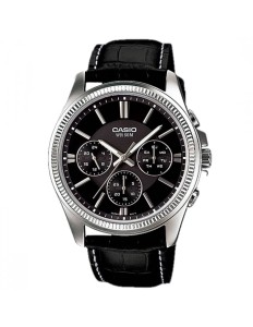 Relogio Casio MTP-1375L-1A Enticer Black Masculino 