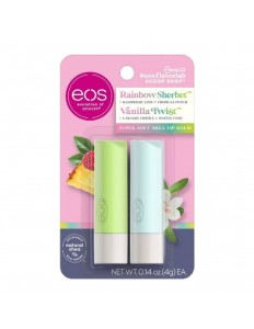 Protetor Labial EOS Rainbow Sherbet Vanilla Twist 2pcs