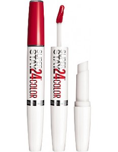 Gloss Maybelline SuperStay 24 Hs 2 Step Color #035 Keep It Red